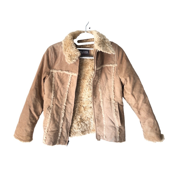 Wilsons Leather Other - Girls Wilsons Leather Jacket Tan Suede M
